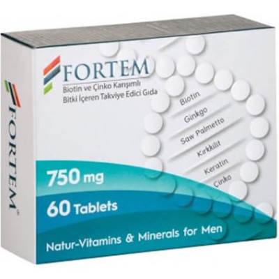 Fortem Biotin ve Çinko 60 Tablet