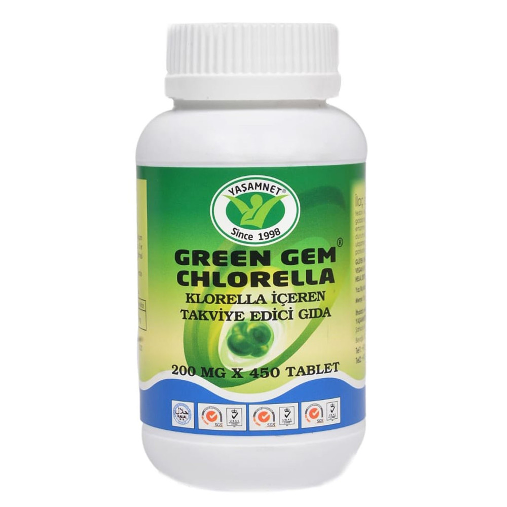 Green Gem Chlorella 450 Tablet 1 Aylık