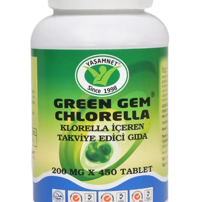 Green Gem Chlorella 450 Tablet 1 Aylık Green Gem Chlorella 450 Tablet 1 Aylık