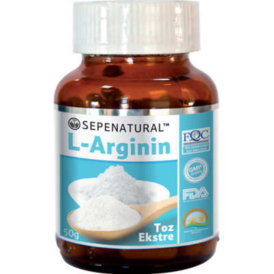 Analizli Saf L-Arginine Toz L-Arjinin 50 gr Pure Arginin Powder