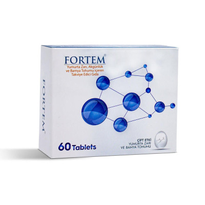 Fortem Akgünlük Yumurta Zarı ve Bamya Tohumu İçeren Takviye Edici Gıda 60 Tablet