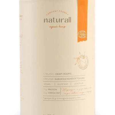 Naturall Organik Kabuksuz Kenevir Tohumu 200 gr